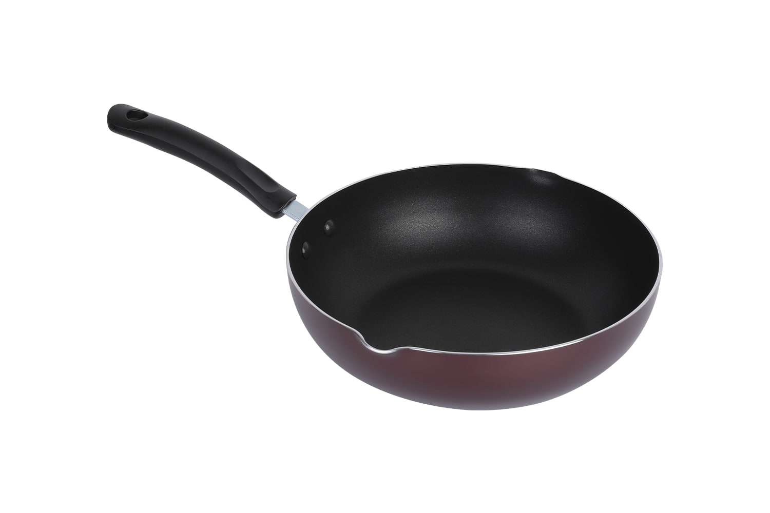 CLW2851 Wok-Cam kapaksız 28 wok, Alevli Wok, yapışmaz wok